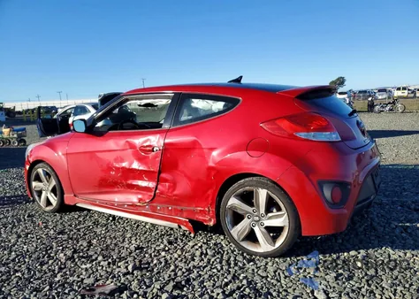 2013 Hyundai Veloster Turbo z USA, uszkodzony, nr VIN KMHTC6AE6DU115617